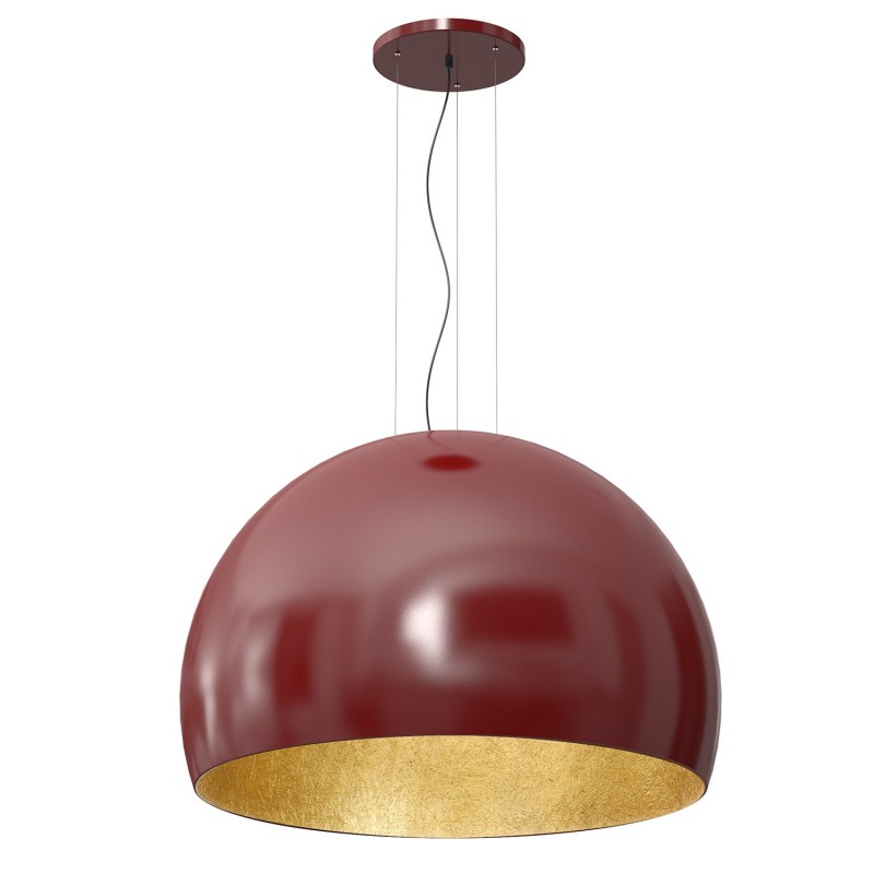 Lampa wisząca Luminex burgundy/gold 1691
