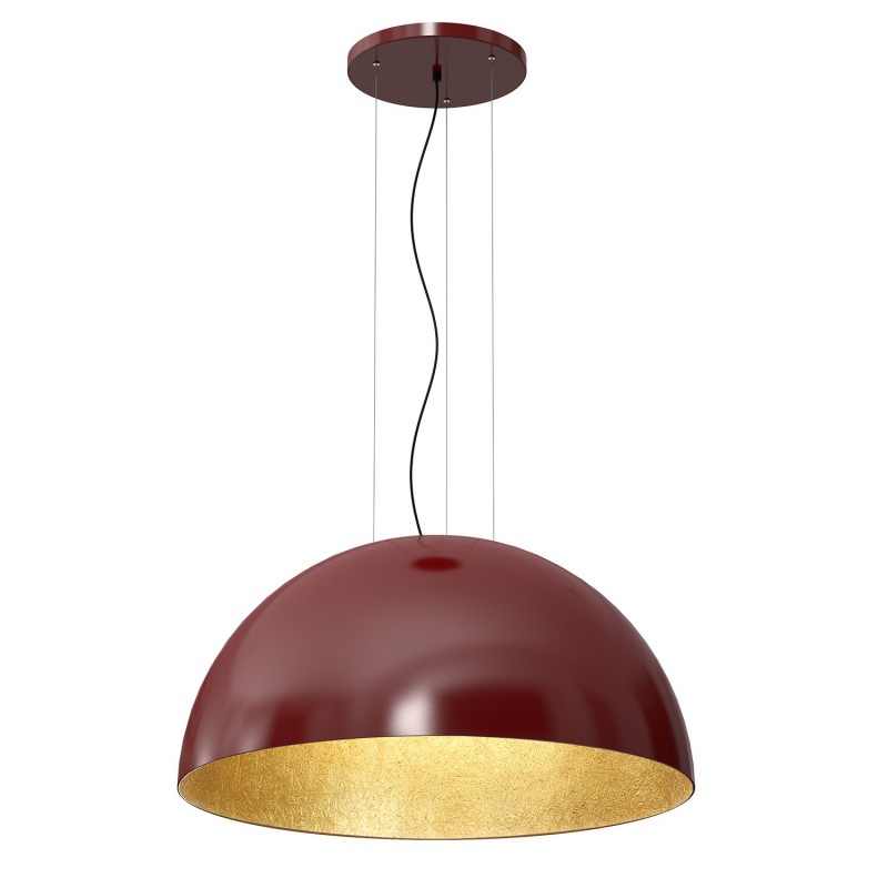 Lampa wisząca Luminex burgundy/gold 1693