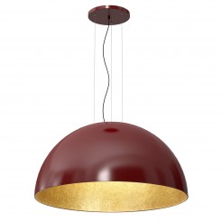 Lampa wisząca Luminex burgundy/gold 1694