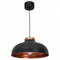 Lampa wisząca Luminex black/copper 1735