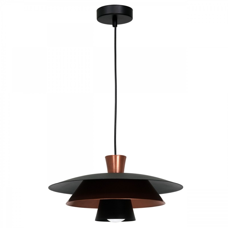 Lampa wisząca Luminex black/copper 3136