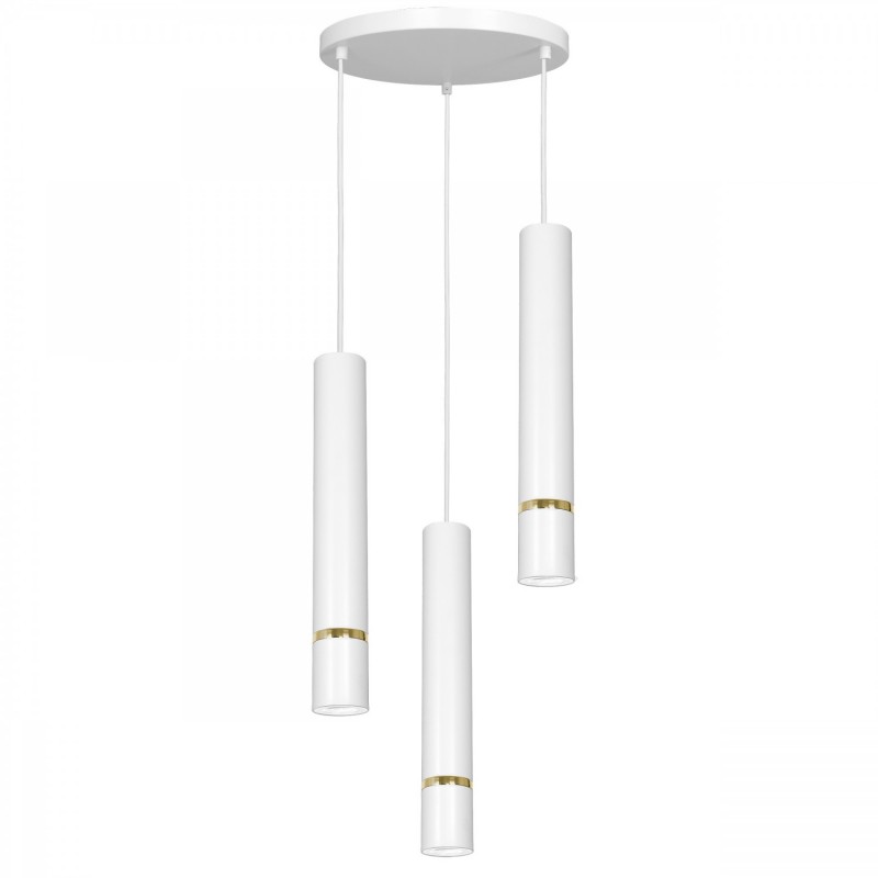 Lampa wisząca Luminex white/gold 5162