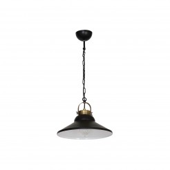 Lampa wisząca Luminex black/antic brass 6207