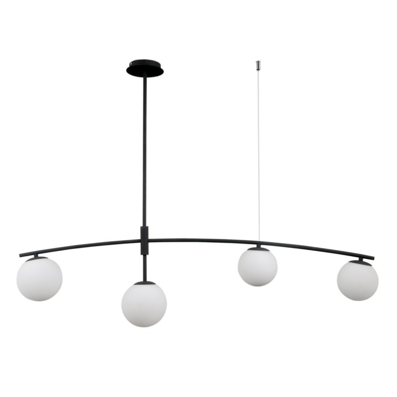 Żyrandol Italux black PND-31322-4A-SB