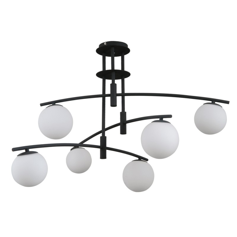 Żyrandol Italux black PND-31322-6A-SB