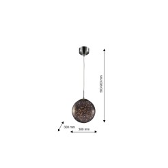 LAMPA WISZĄCA SPHERE 16W LED ML138