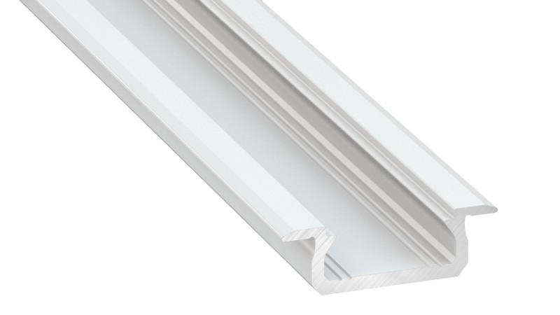 PROFIL ALUMINIOWY BIAŁY TYP Z 1m + KLOSZ MLECZNY EKPR1041