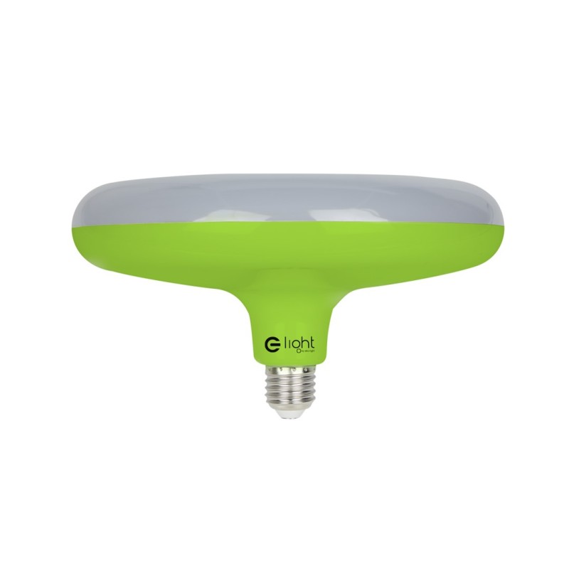 ŻARÓWKA UFO 15W LED ZIELONA + KABEL W OPLOCIE EKZA1573