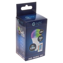 ŻARÓWKA LED 9W RGB + PILOT EK682