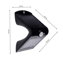 Lampka Solarna Butterfly Czarna 1,5W EKO3867