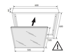 RAMKA 600X600 DO PANELU LED EKP6196