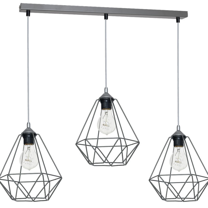 Lampa wisząca BASKET GRAY 3xE27 MLP7217