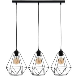 Lampa wisząca BASKET BLACK 3xE27 MLP7215