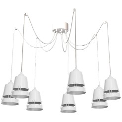 Lampa Wisząca APOLLO WHITE 7xE27 MLP775