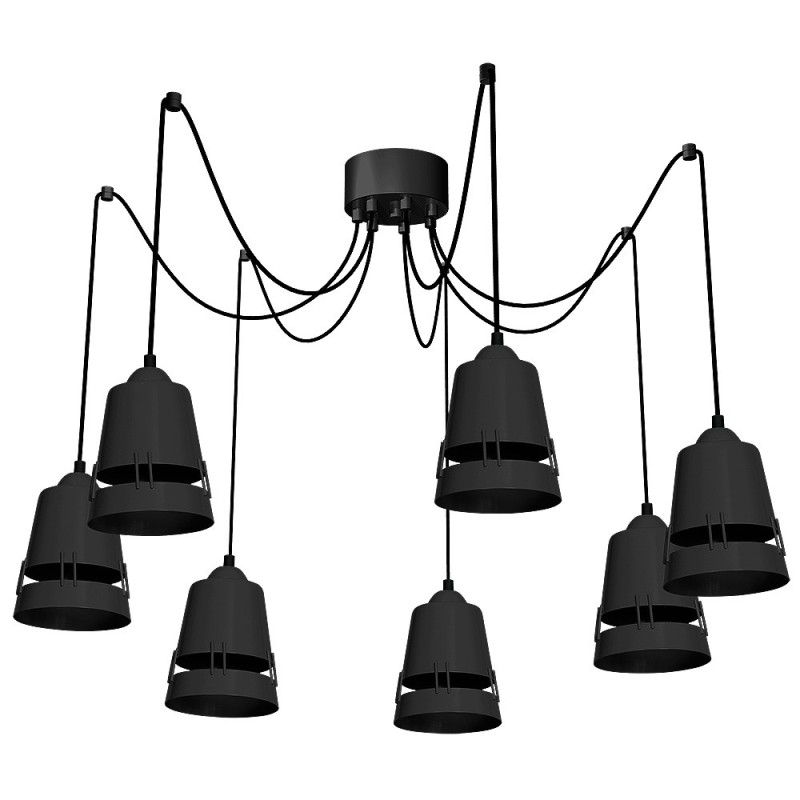 Lampa Wisząca APOLLO BLACK 7xE27 MLP782