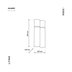 Lampa Wisząca LYNX 2xE14 MZ5006