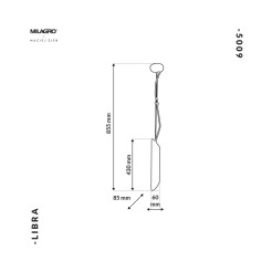 Lampa Wisząca LIBRA 1xE14 MZ5009