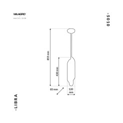 Lampa Wisząca LIBRA 6xE14 MZ5010