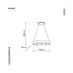 Lampa Wisząca CASSIOPEIA 9xE14 MZ5031