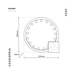 Lampa Stojąca CASSIOPEIA 18xE14 MZ5034