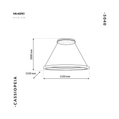 Lampa Wisząca CASSIOPEIA 14W LED MZ5040