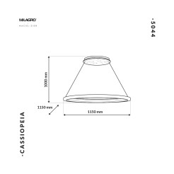 Lampa Wisząca CASSIOPEIA 14W LED MZ5044