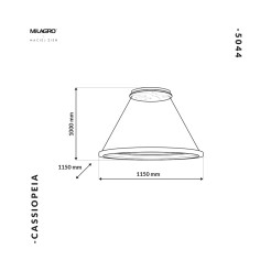 Lampa Wisząca CASSIOPEIA 14W LED MZ5044