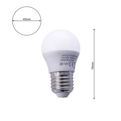 Żarówka LED 7W E27 G45. Barwa: Ciepła EKZA1465