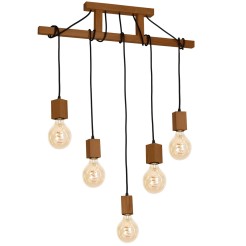 Lampa Wisząca JACK 5xE27 Dąb MLP4358