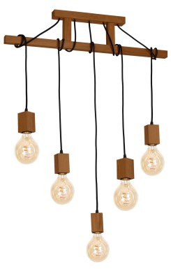 Lampa Wisząca JACK 5xE27 Dąb MLP4358