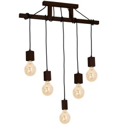 Lampa Wisząca JACK 5xE27 Orzech MLP4361