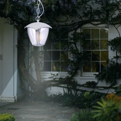 Lampa ogrodowa wisząca FOX WHITE 1xE27 EKO3506