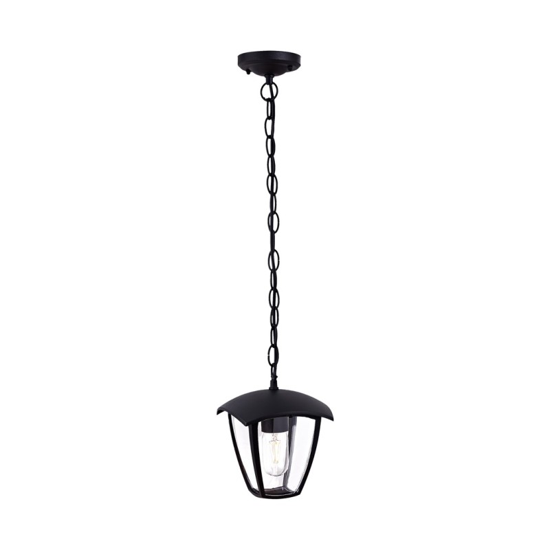 Lampa ogrodowa wisząca FOX BLACK 1xE27 EKO3544