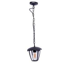 Lampa ogrodowa wisząca FOX BLACK 1xE27 EKO3544