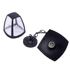 Lampa ogrodowa wisząca FOX BLACK 1xE27 EKO3544