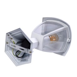 Lampa ogrodowa stojąca FOX WHITE 1xE27 Mała EKO3513