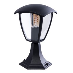 Lampa ogrodowa stojąca FOX BLACK 1xE27 Mała EKO3551