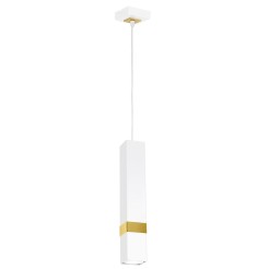 Lampa wisząca VIDAR WHITE/GOLD 1xGU10 MLP6275