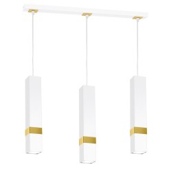 Lampa wisząca VIDAR WHITE/GOLD 3xGU10 MLP6276