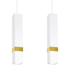 Lampa wisząca VIDAR WHITE/GOLD 3xGU10 MLP6276