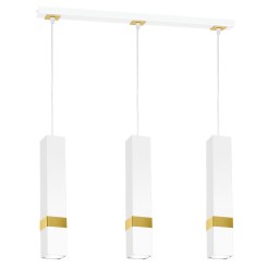 Lampa wisząca VIDAR WHITE/GOLD 3xGU10 MLP6276