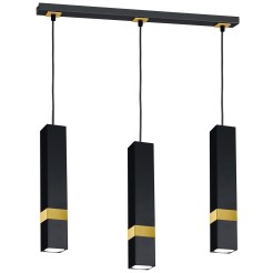 Lampa wisząca VIDAR BLACK/GOLD 3xGU10 MLP6280