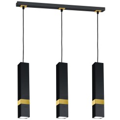 Lampa wisząca VIDAR BLACK/GOLD 3xGU10 MLP6280