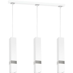 Lampa wisząca VIDAR WHITE/CHROME 3xGU10 MLP6284