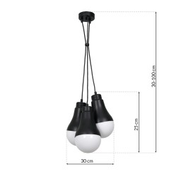 Lampa wisząca HELIOS BLACK 3xE14 40W MLP6470