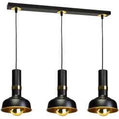 Lampa wisząca MARGO BLACK/GOLD 3xE27 MLP6210