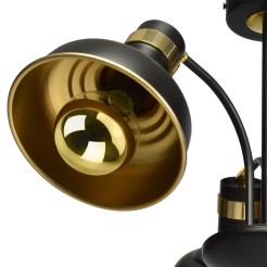 Lampa sufitowa MARGO BLACK/GOLD 3xE27 MLP6211