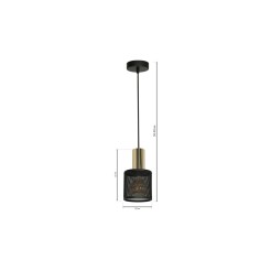 Lampa Wisząca ARES GOLD 1xE27 MLP7023