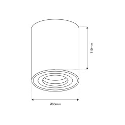 Bima Spot Round White ML7010