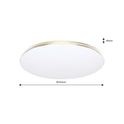 Plafon SIENA GOLD 72W LED Ø550 mm ML7075